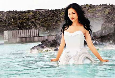 謝安琪冰島泡溫泉為專輯新碟